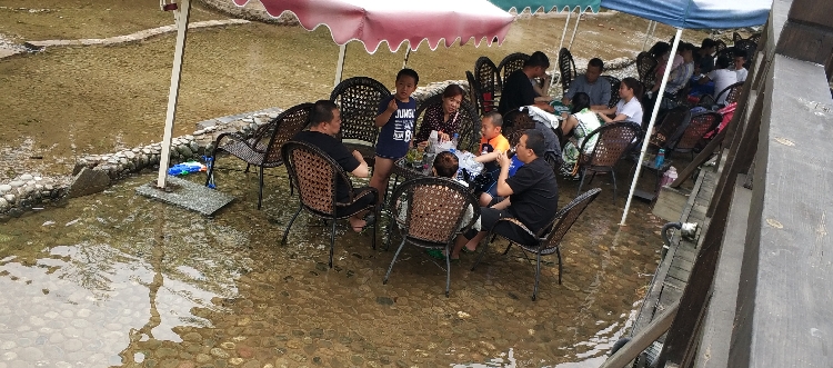 Fußbad im wahrsten Sinne des Wortes