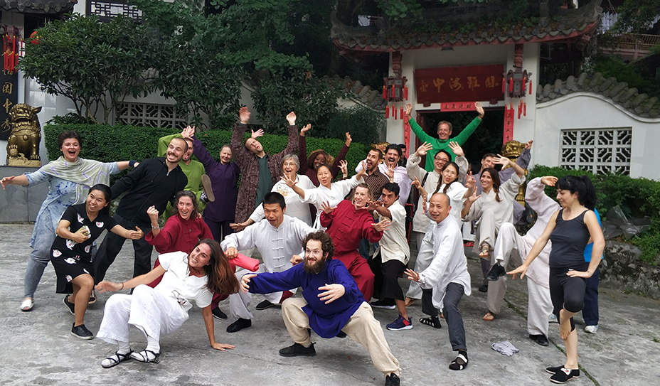 Der lustige Qigong Trupp vom letzten Aufenthalt in China. Lustiges Abschlussfoto