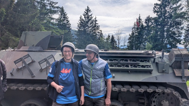 Fahrt im Panzer
